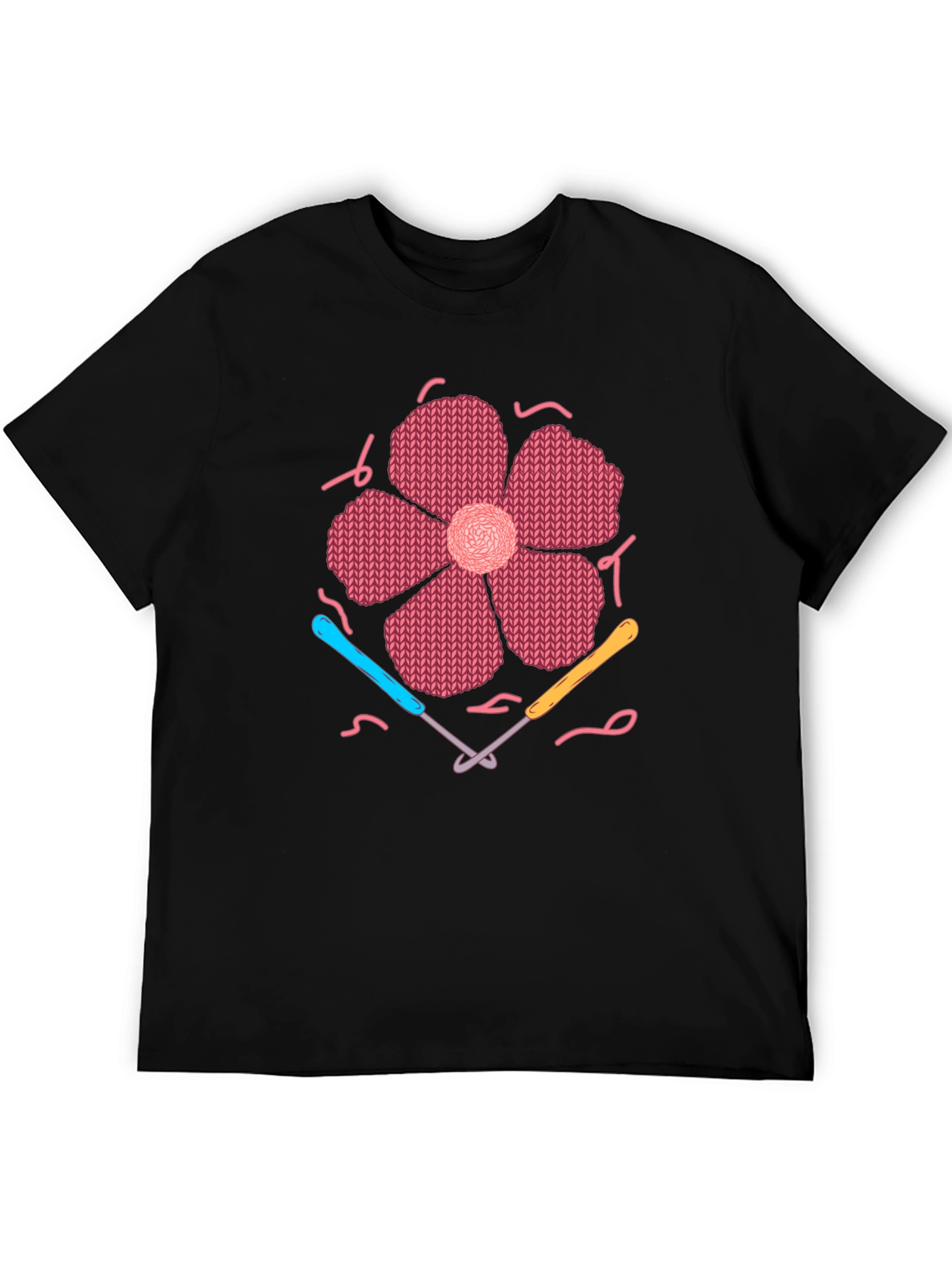 Knitted Flower T-Shirt Crochet Design