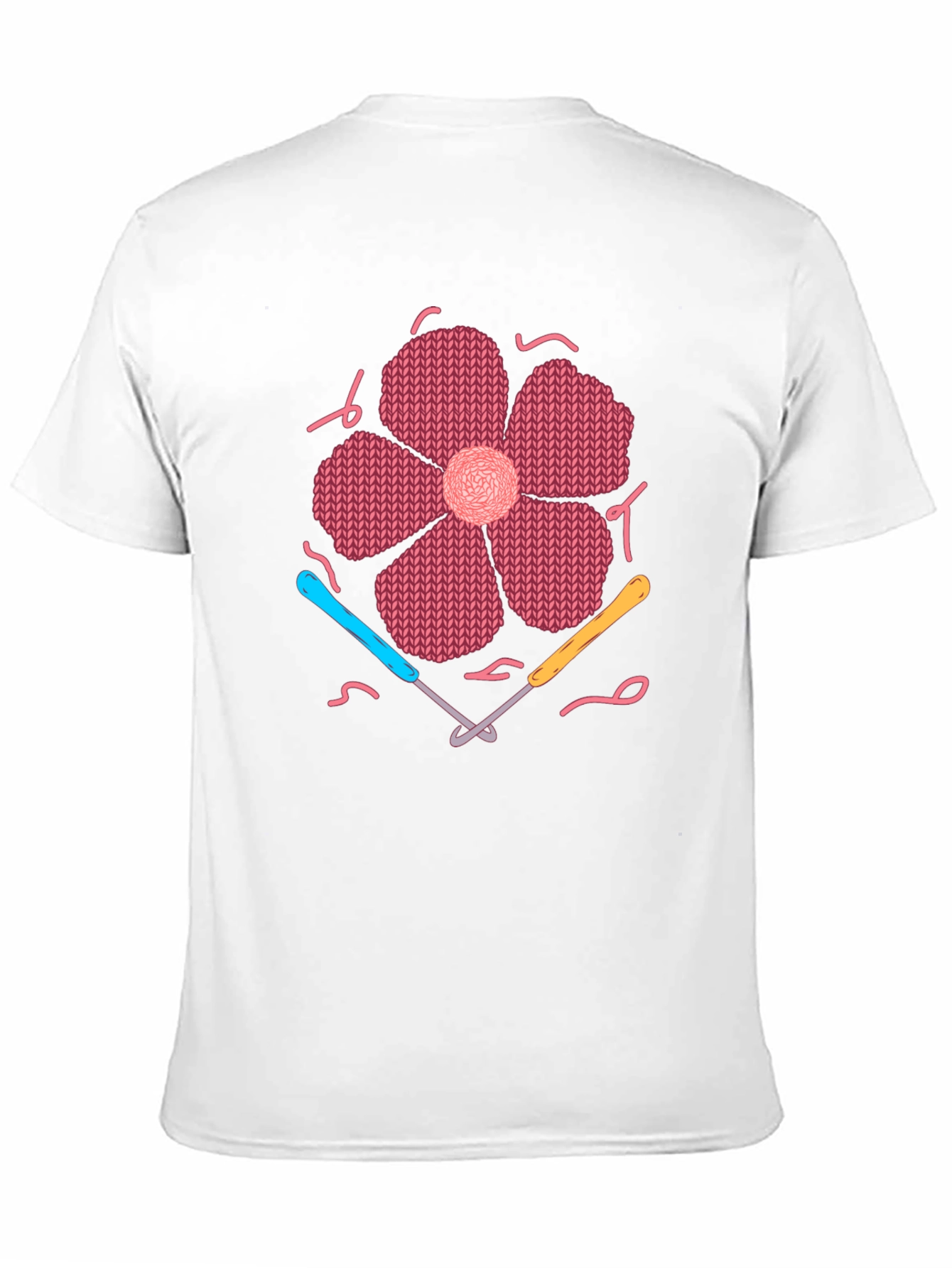 Knitted Flower T-Shirt Crochet Design