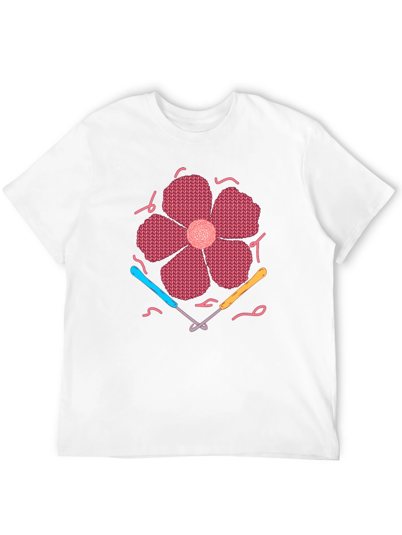 Knitted Flower T-Shirt Crochet Design