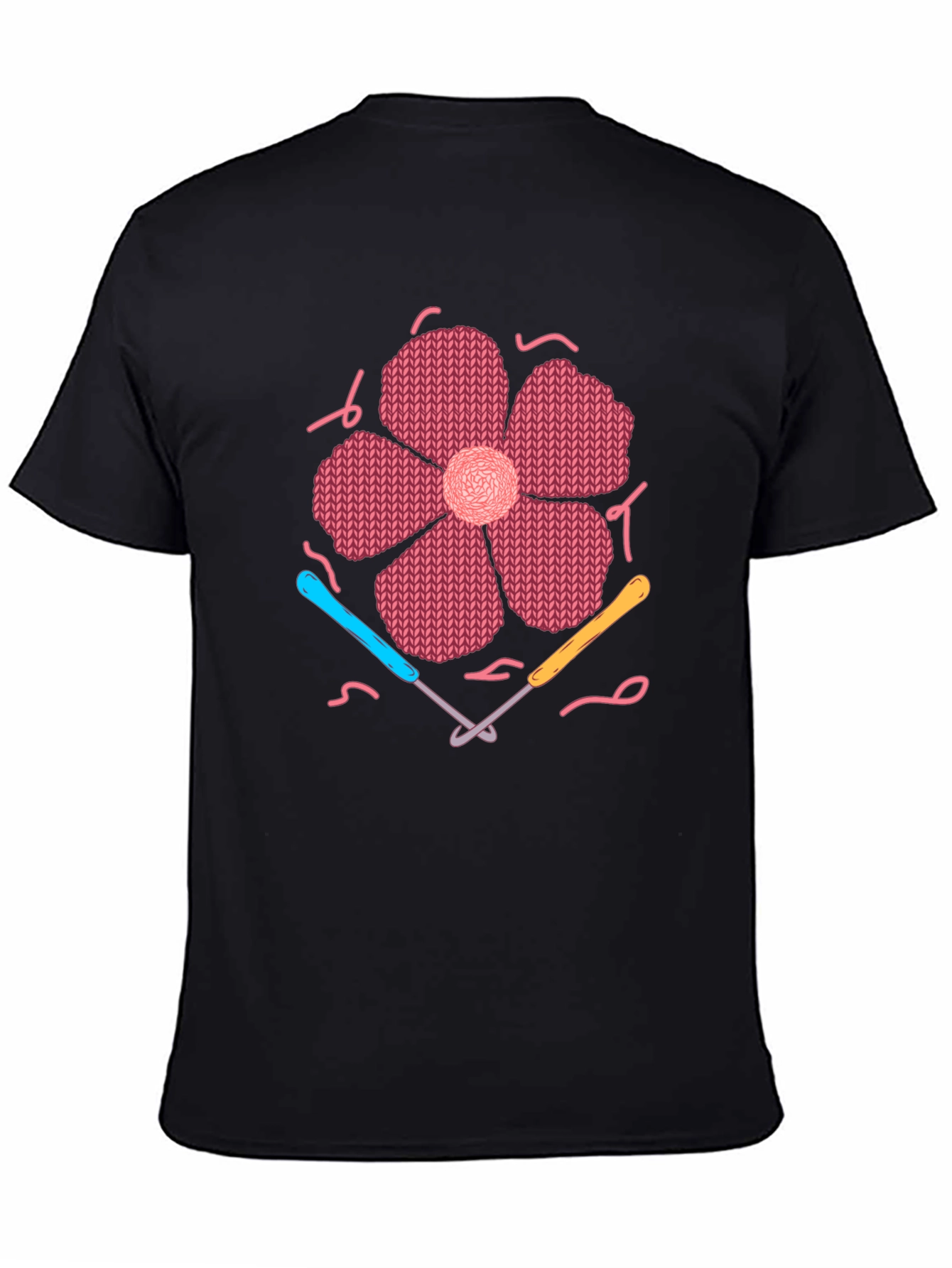 Knitted Flower T-Shirt Crochet Design