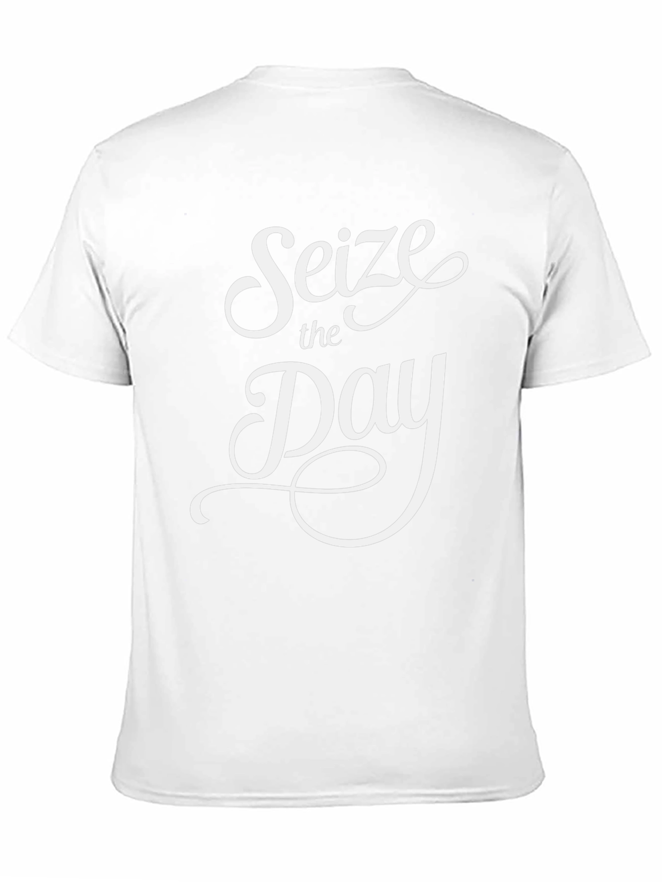 Seize the Day Graphic Tee - Black Cotton T-Shirt