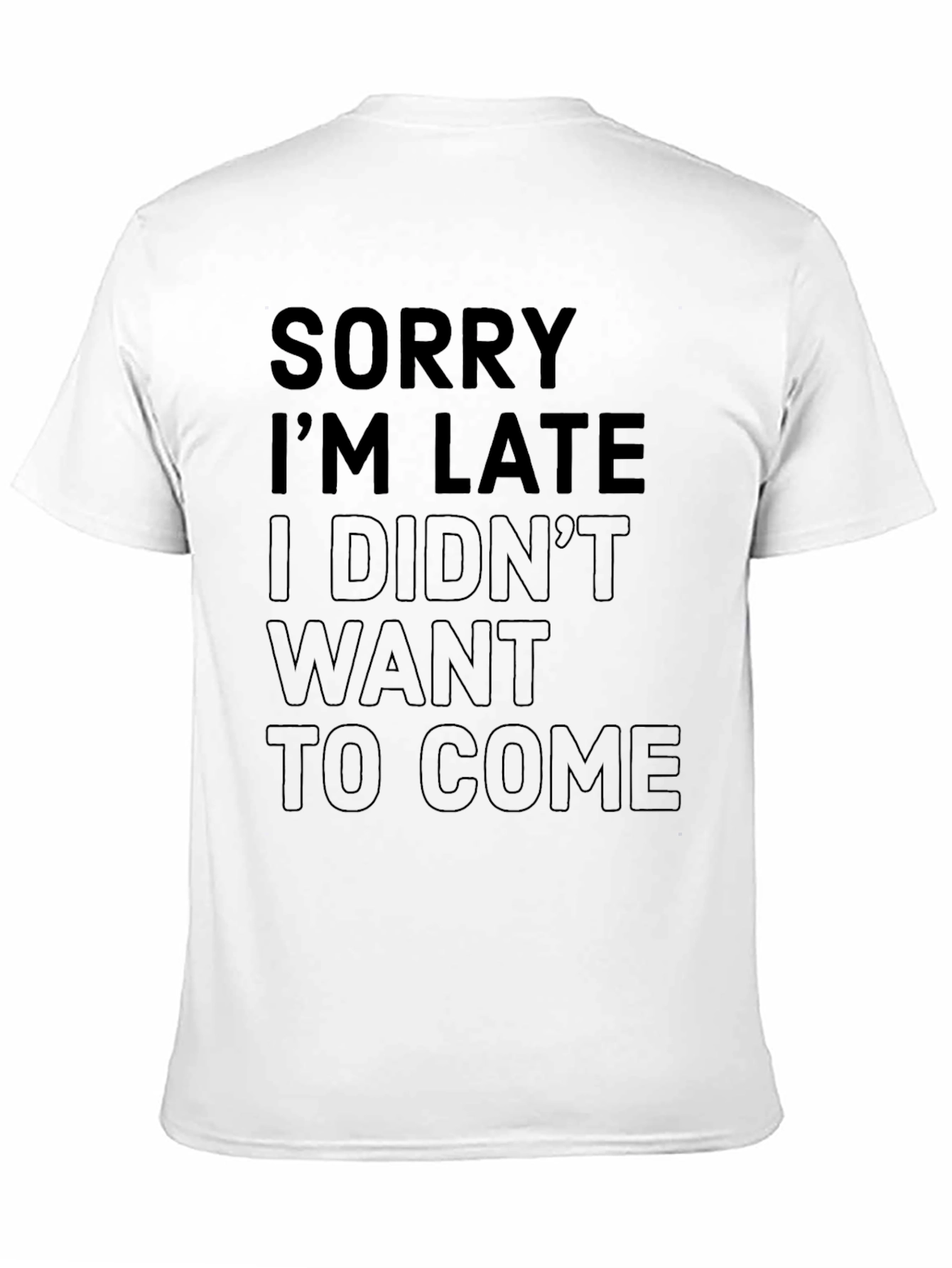 Funny Slogan Graphic Black T-Shirt