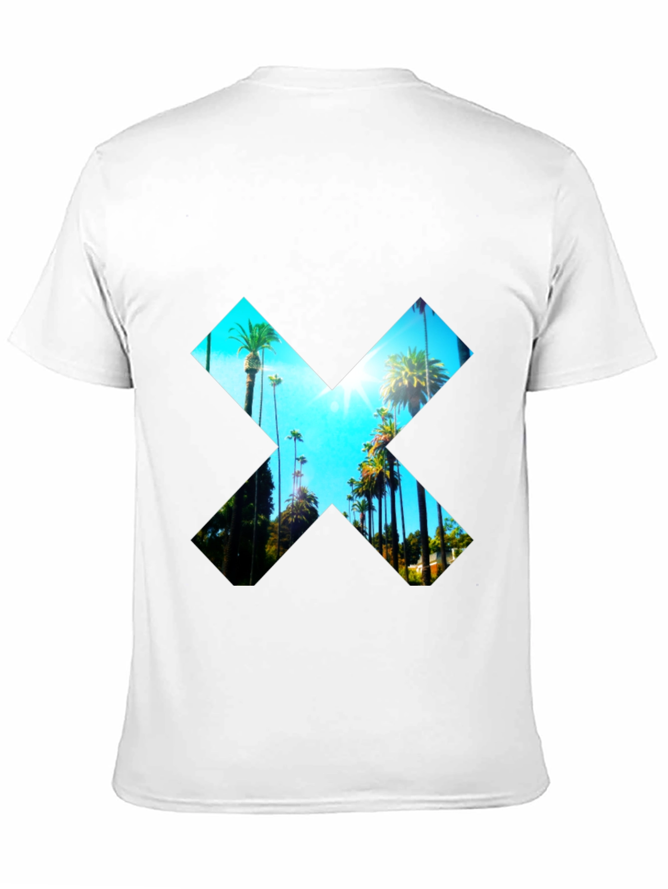 Palm Tree X Graphic Tee - Stylish Menswear