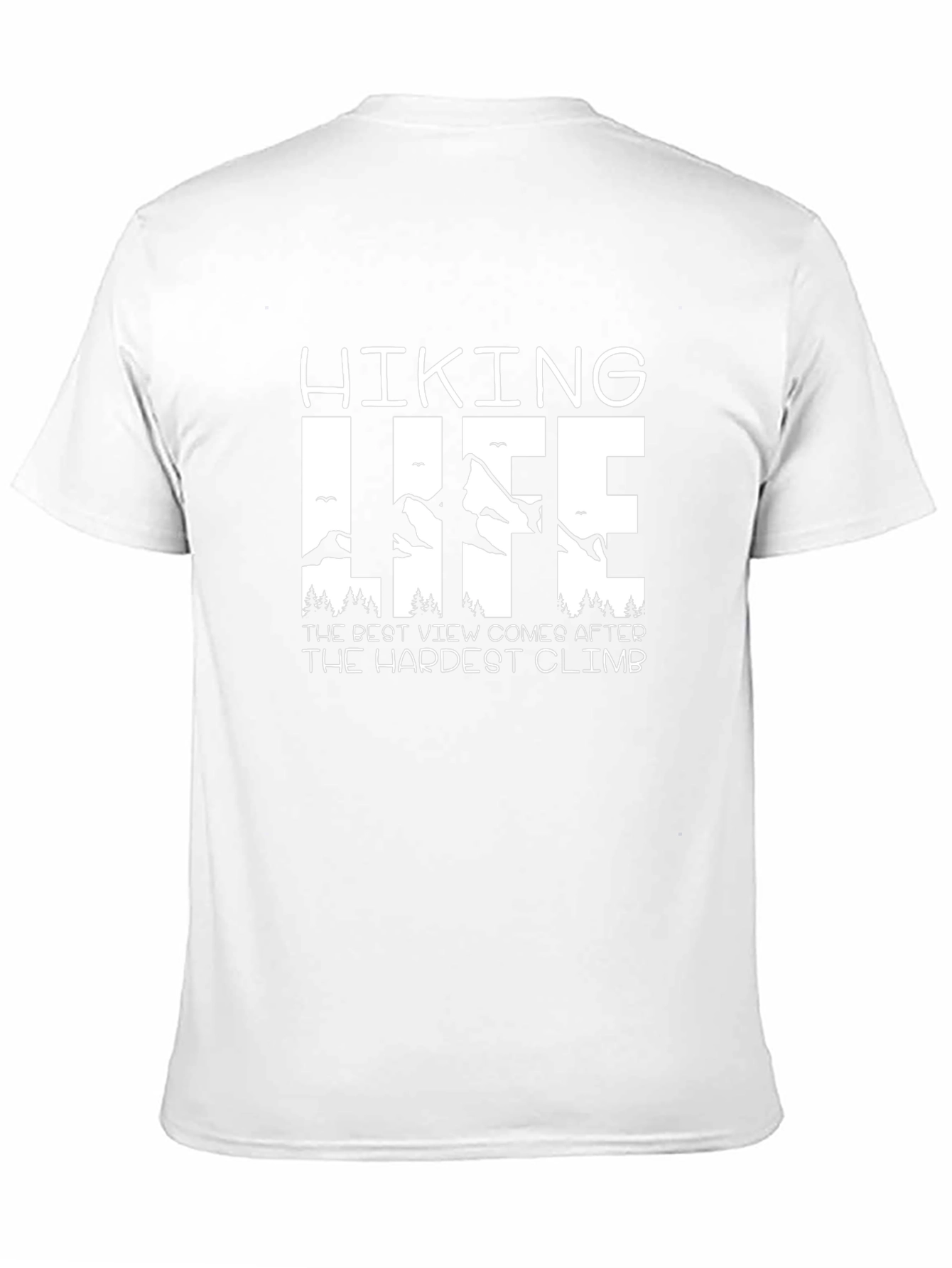 Hiking Life Black T-Shirt - Mountain Adventure