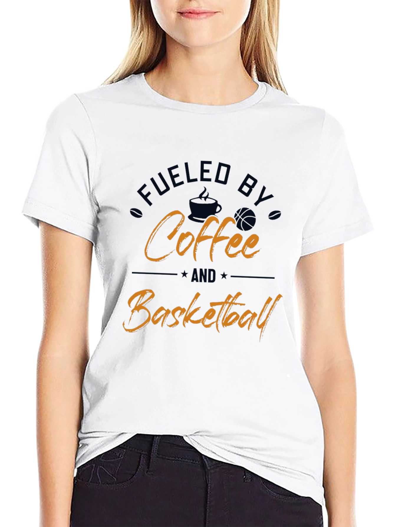 Fueled by Coffee and Basketball T-Shirt