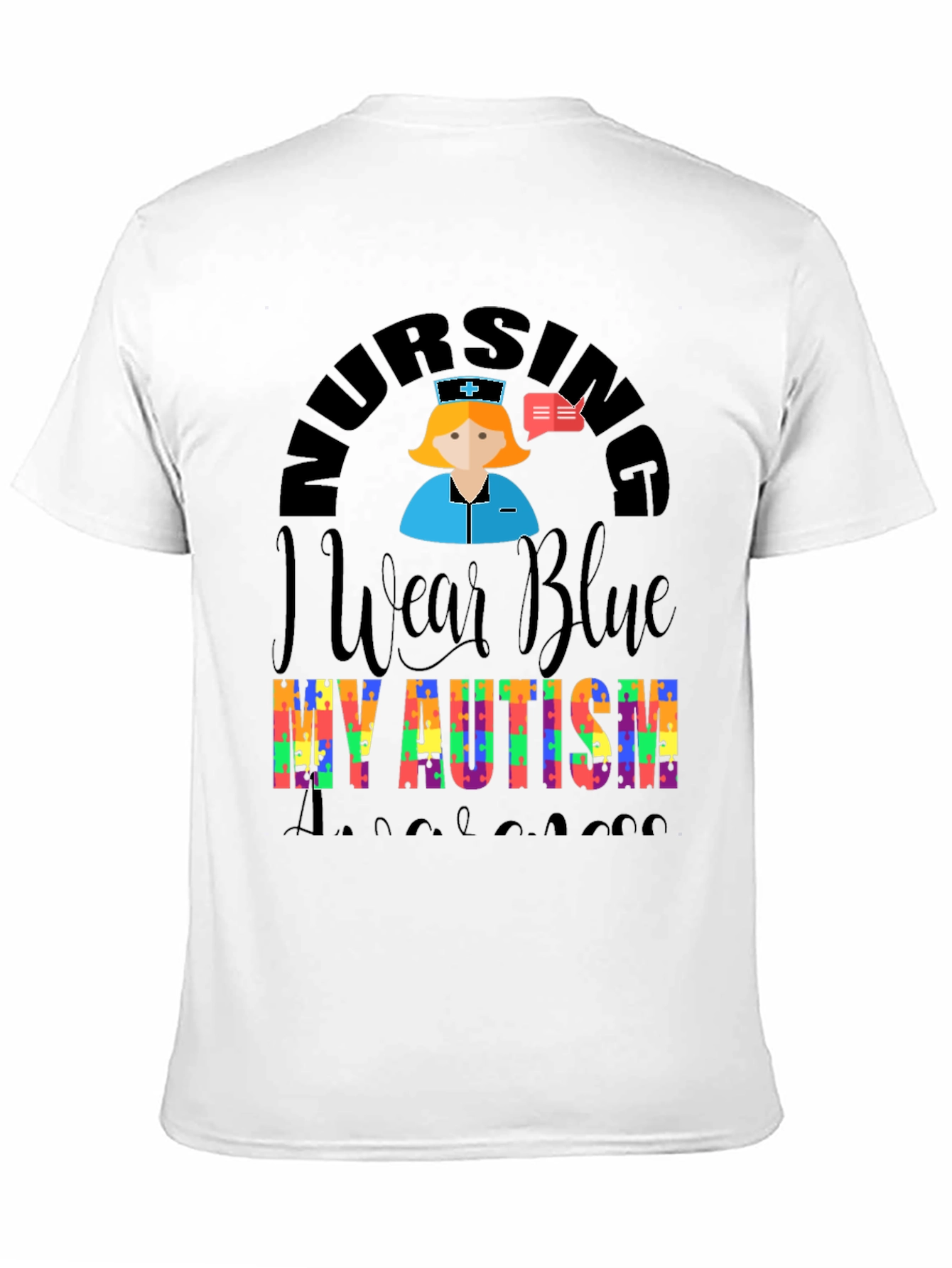 Nursing Autism Awareness T-Shirt