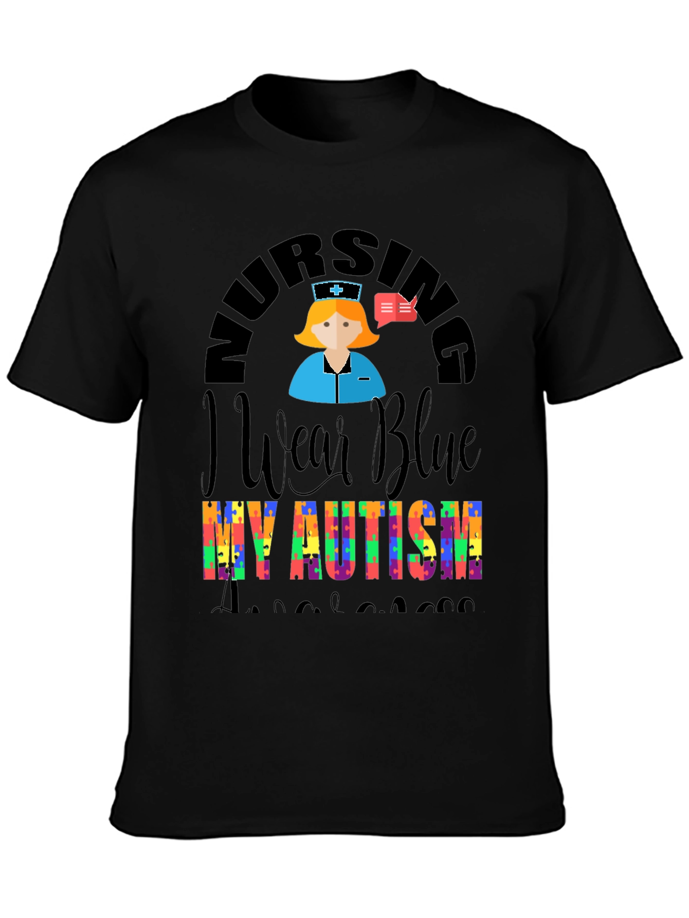 Nursing Autism Awareness T-Shirt