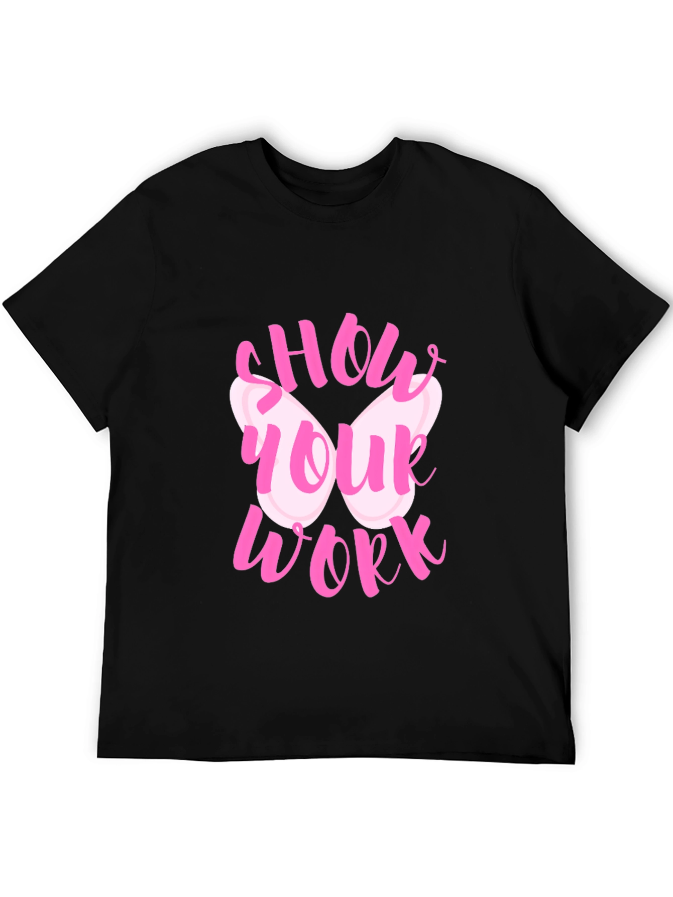 Show Your Work Pink Butterfly T-Shirt