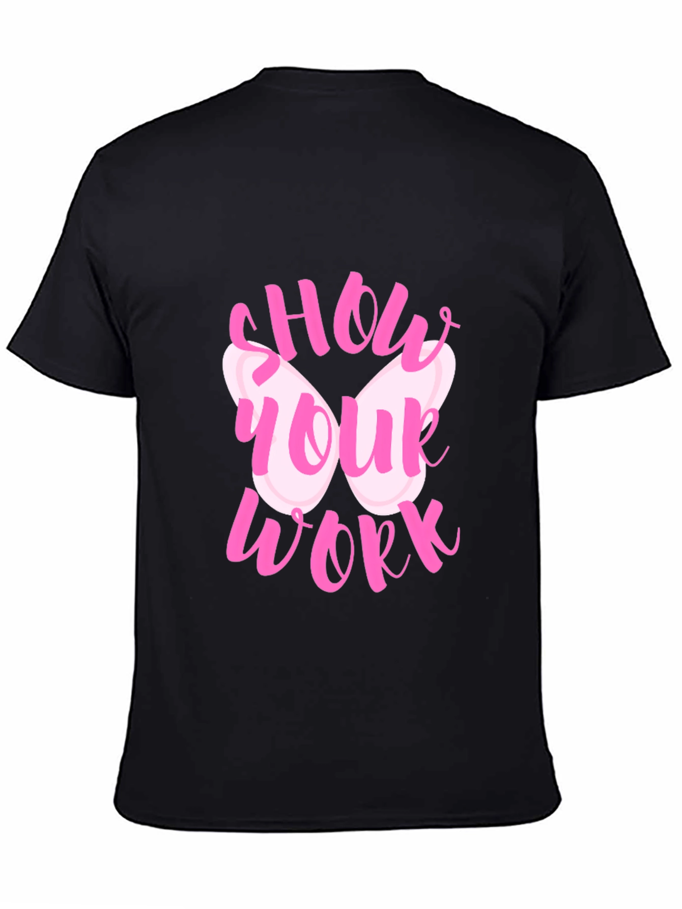 Show Your Work Pink Butterfly T-Shirt
