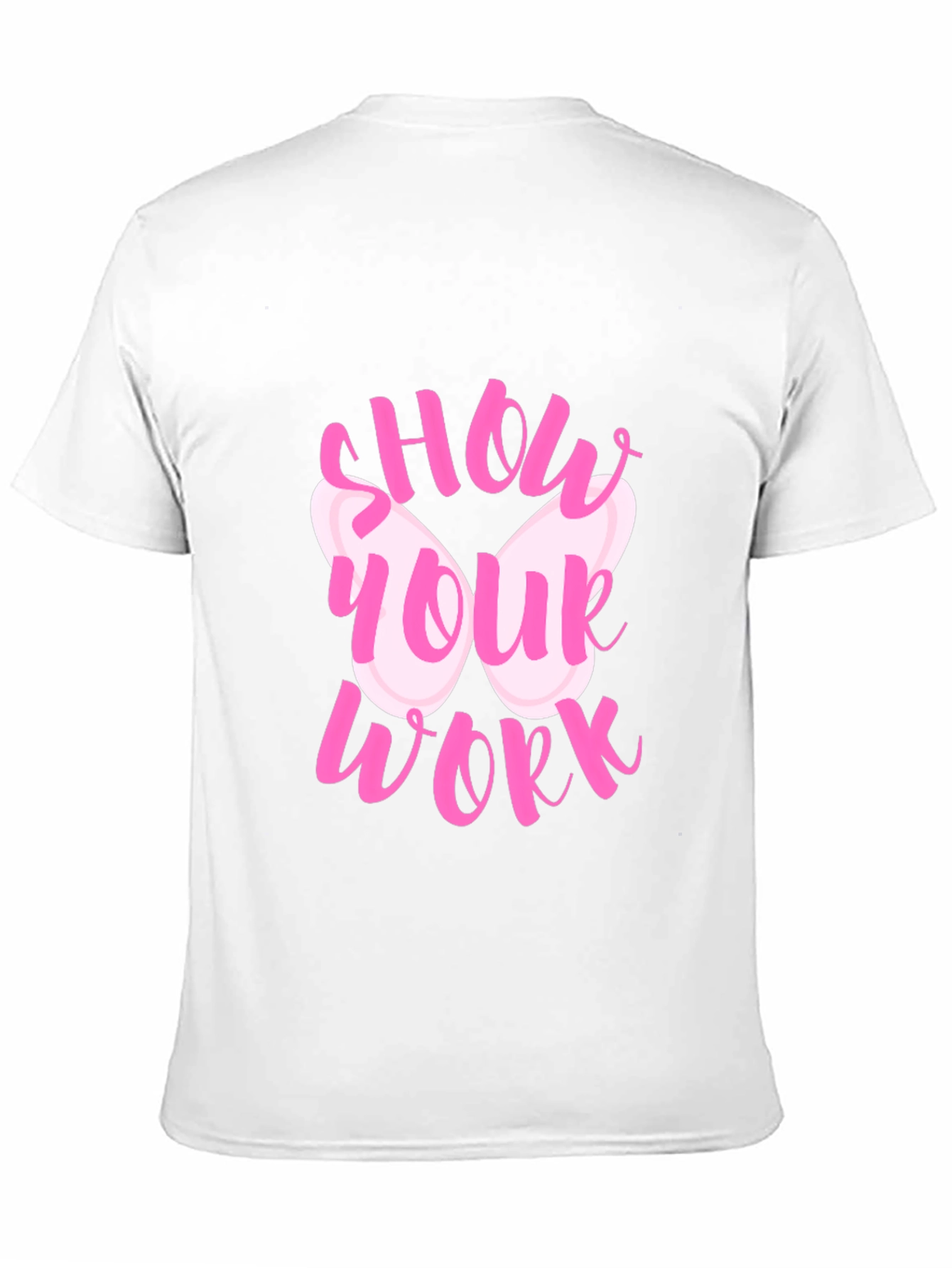 Show Your Work Pink Butterfly T-Shirt