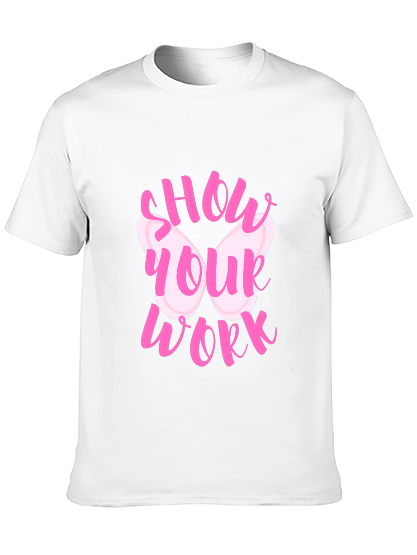 Show Your Work Pink Butterfly T-Shirt