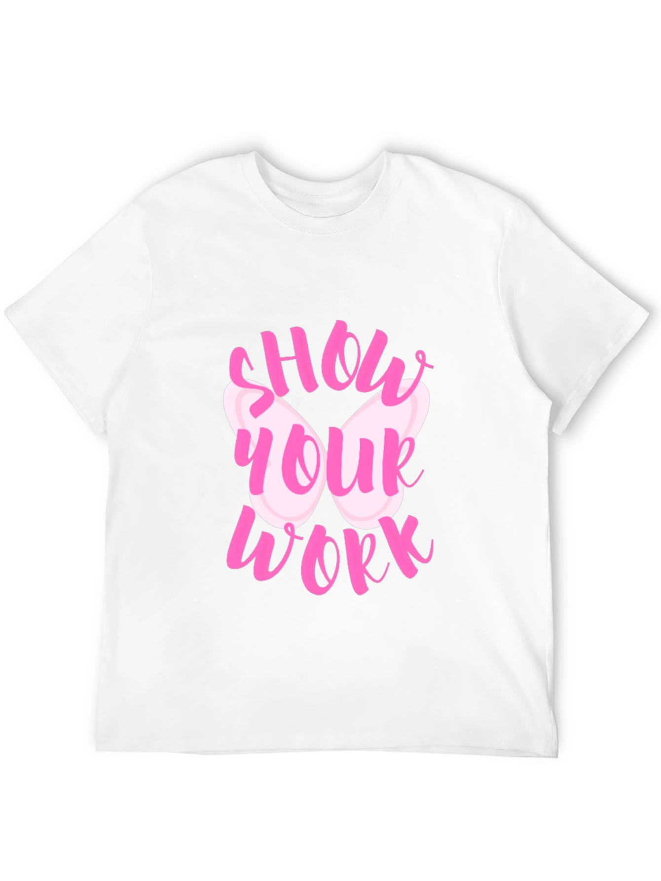 Show Your Work Pink Butterfly T-Shirt