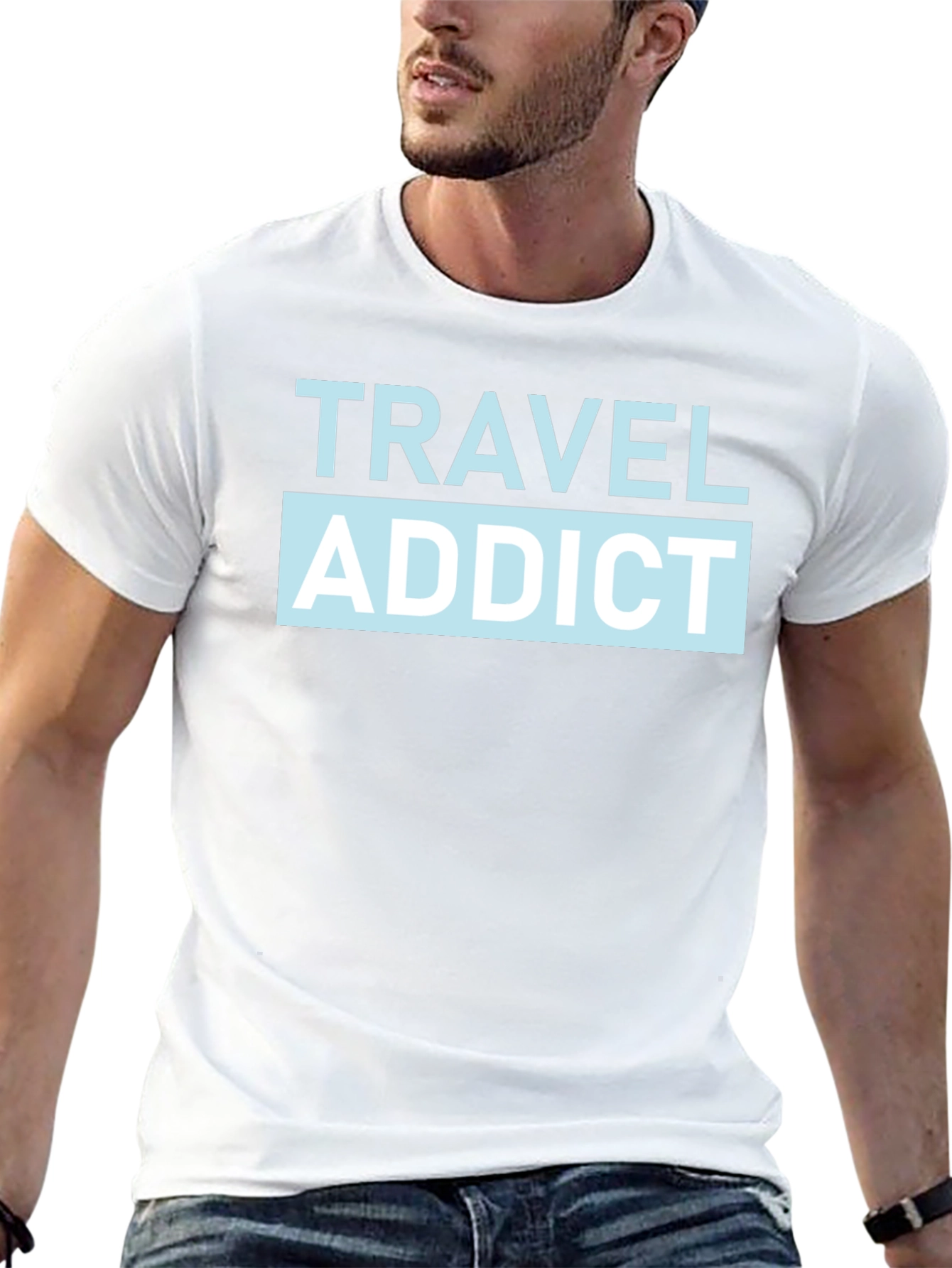 Travel Addict Graphic T-Shirt