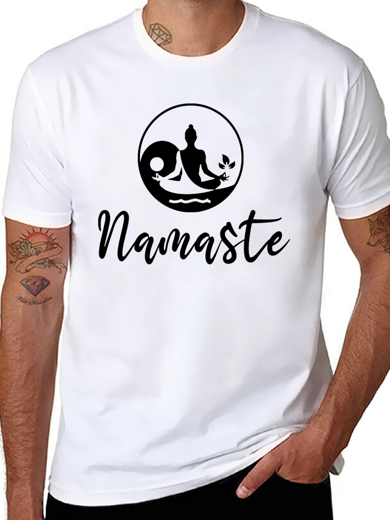Namaste Graphic Tee - Yoga Meditation Shirt