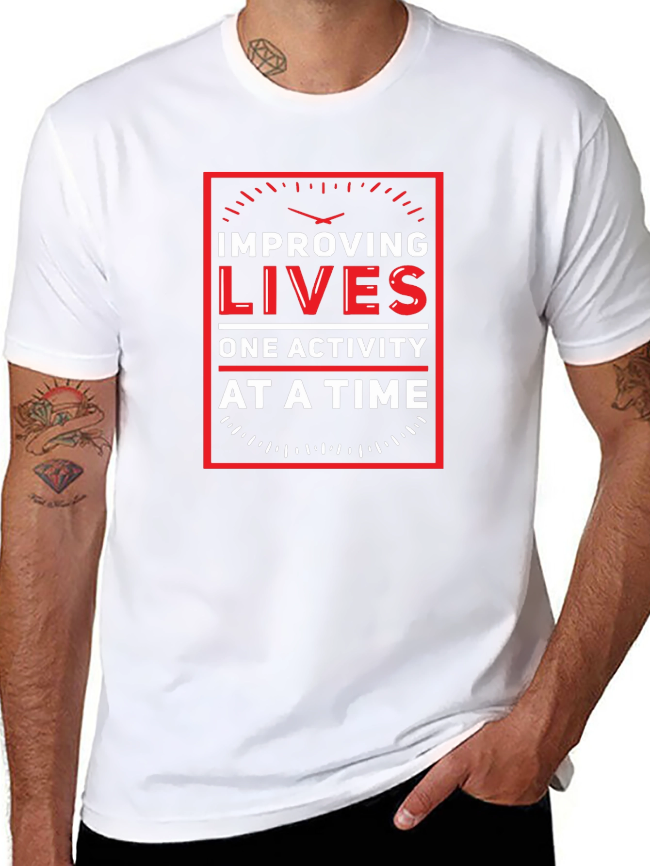 Improving Lives T-Shirt - Motivational Graphic Tee