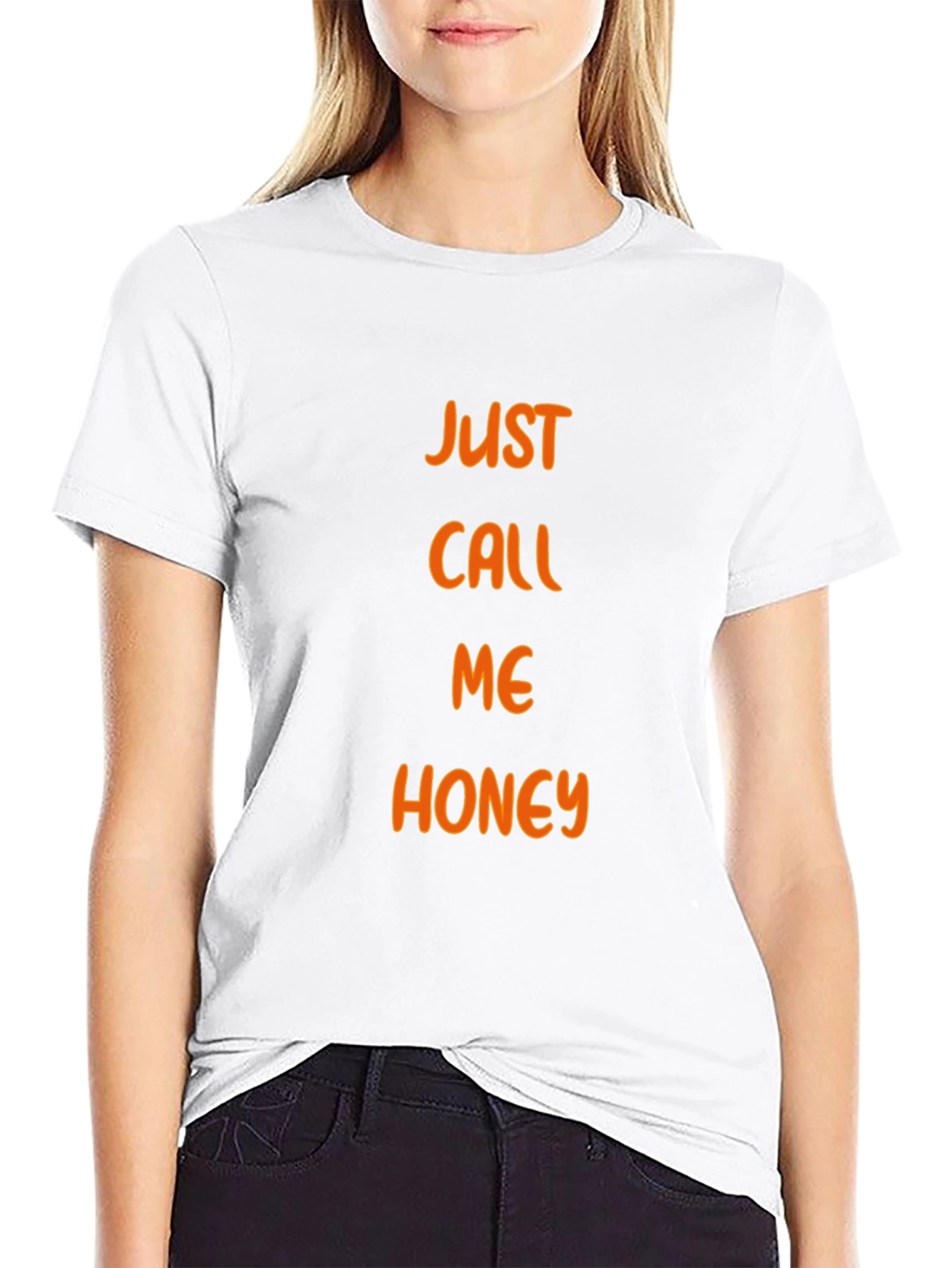 Just Call Me Honey Black T-Shirt
