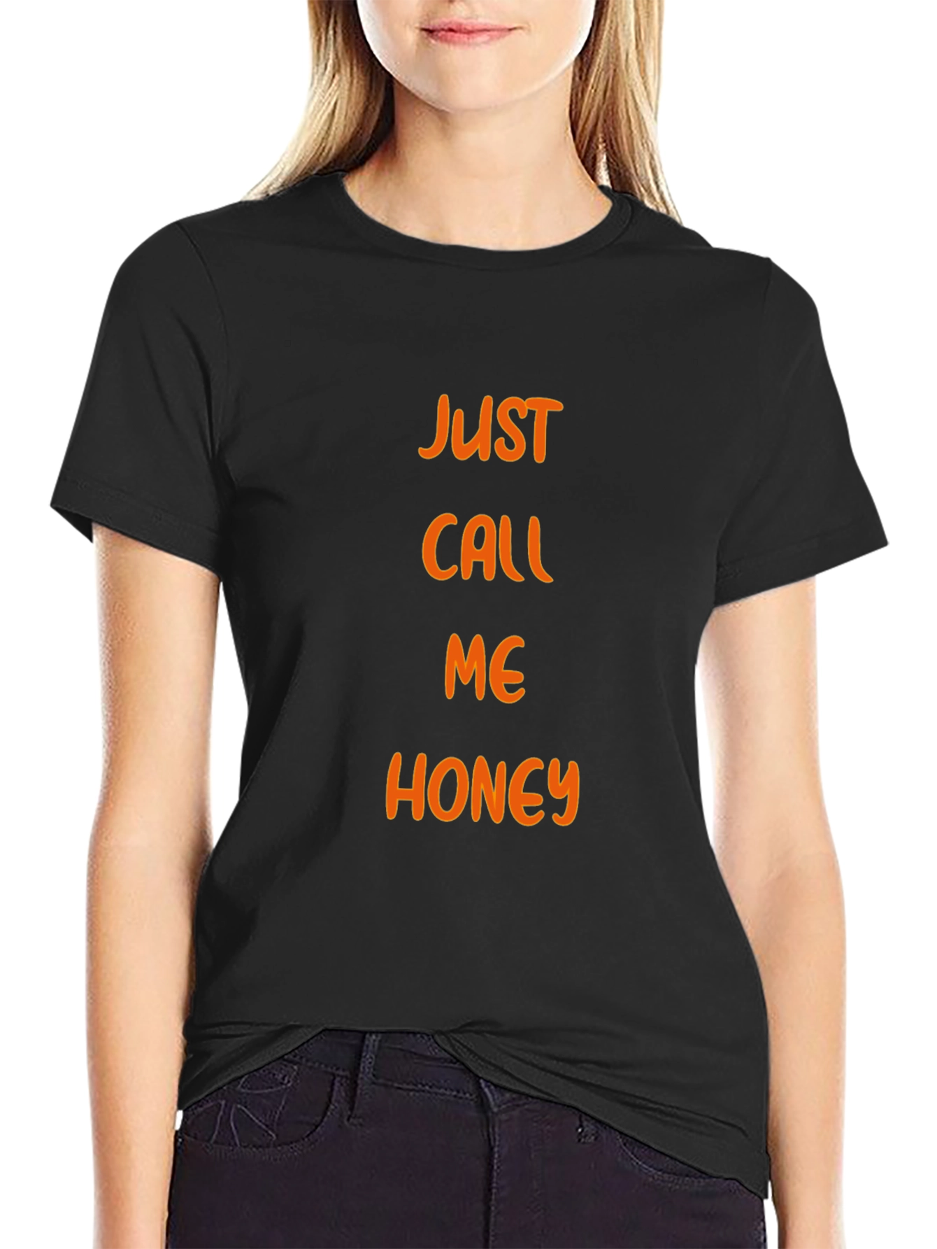 Just Call Me Honey Black T-Shirt