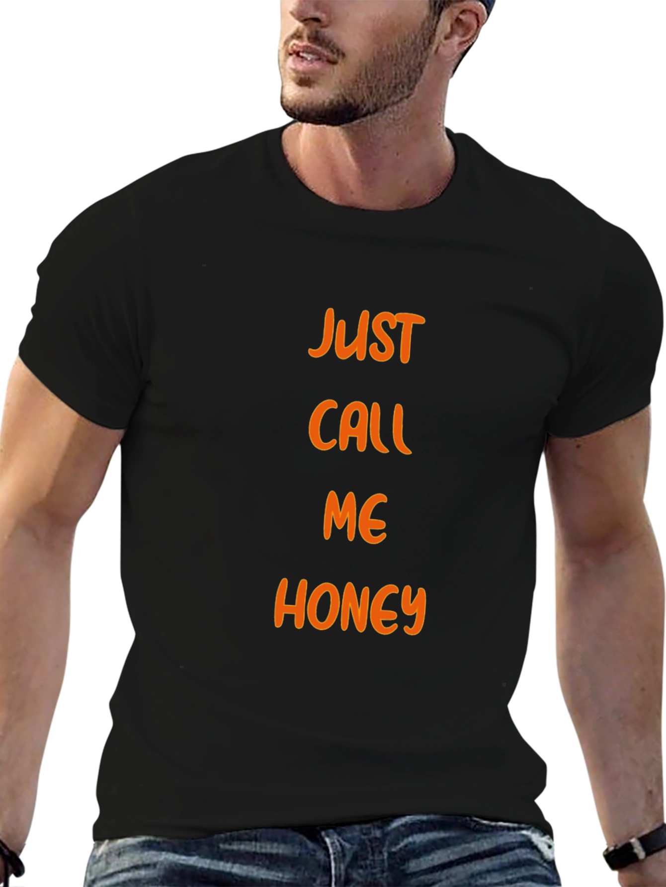 Just Call Me Honey Black T-Shirt