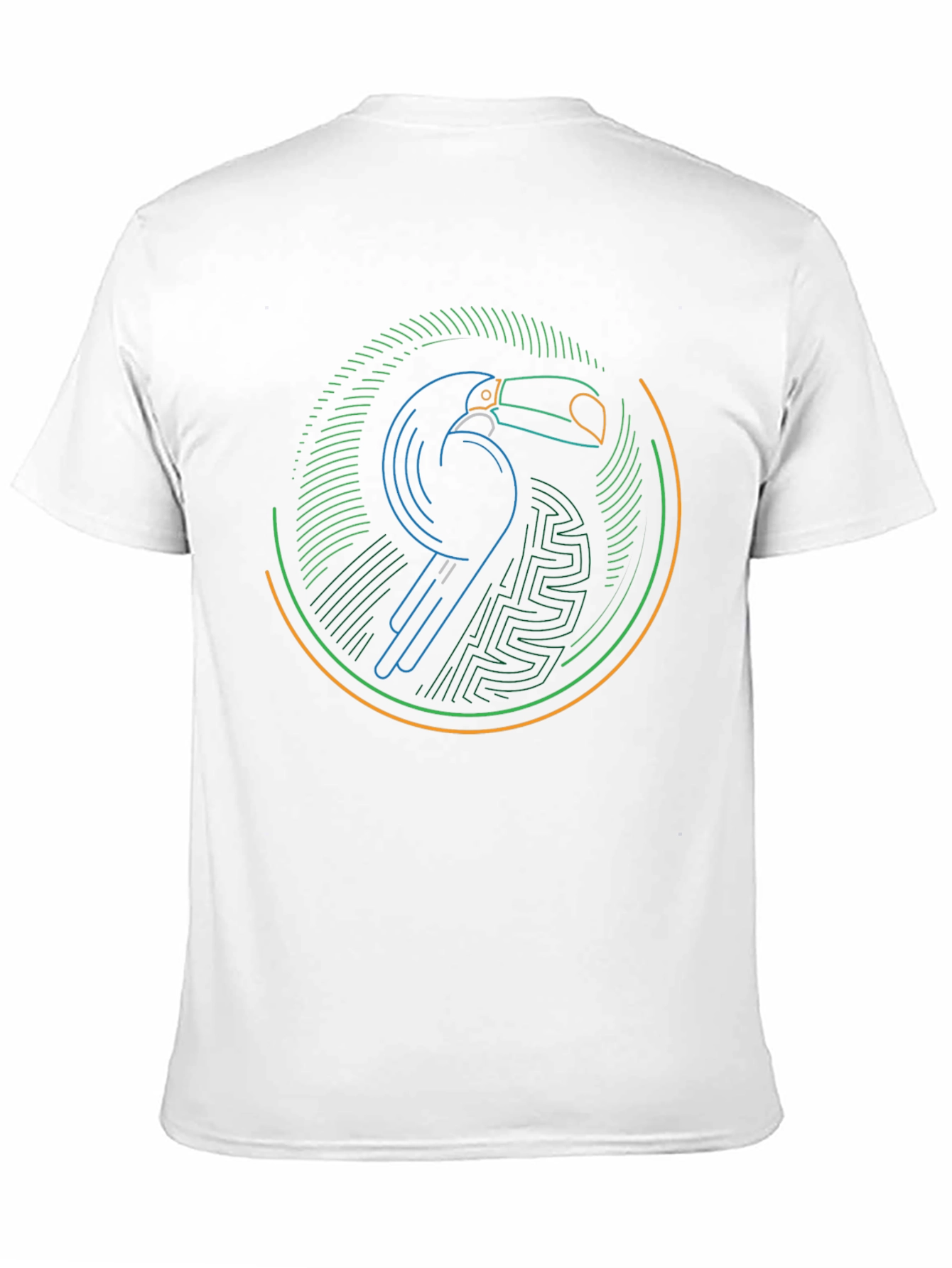 Neon Toucan Graphic T-Shirt - Modern Bird Design