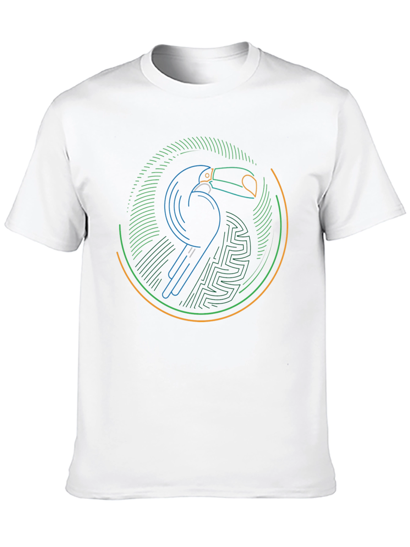 Neon Toucan Graphic T-Shirt - Modern Bird Design