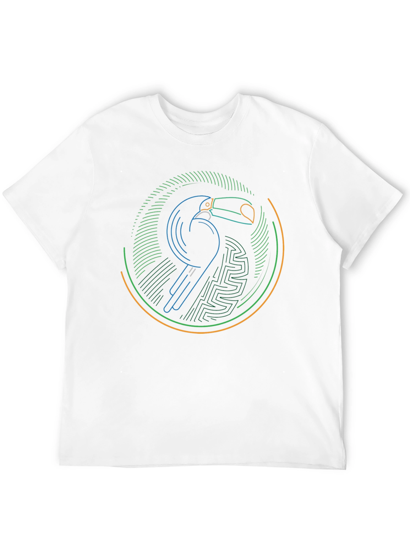 Neon Toucan Graphic T-Shirt - Modern Bird Design