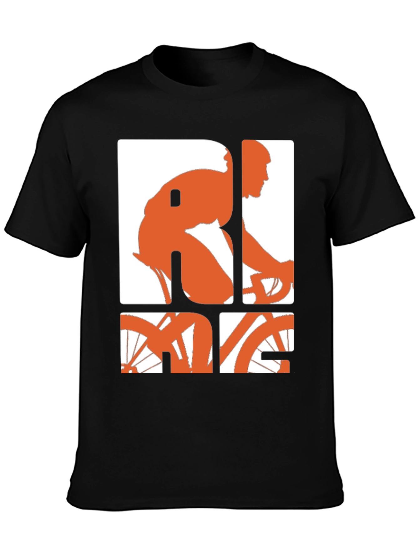 Ride Graphic Tee - Black Cotton Blend T-Shirt