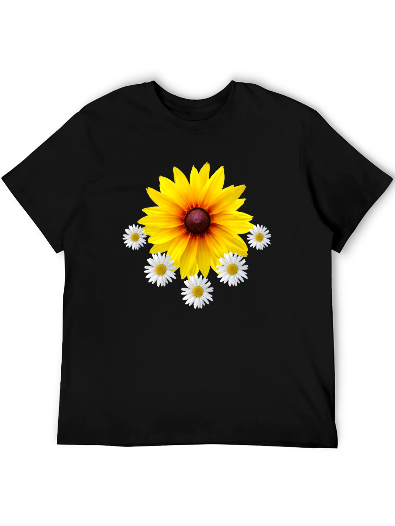 Floral Graphic Tee - Black T-Shirt