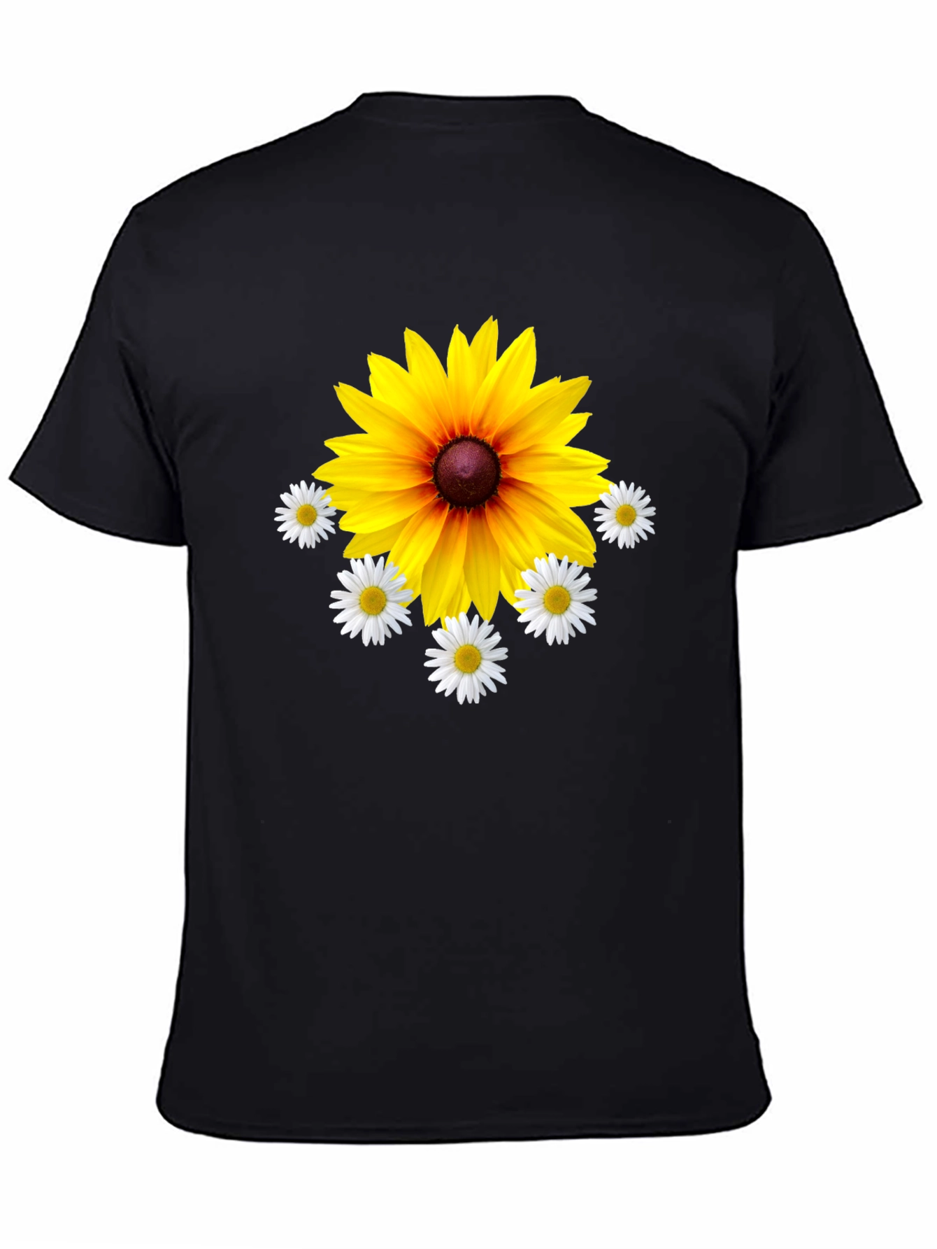 Floral Graphic Tee - Black T-Shirt