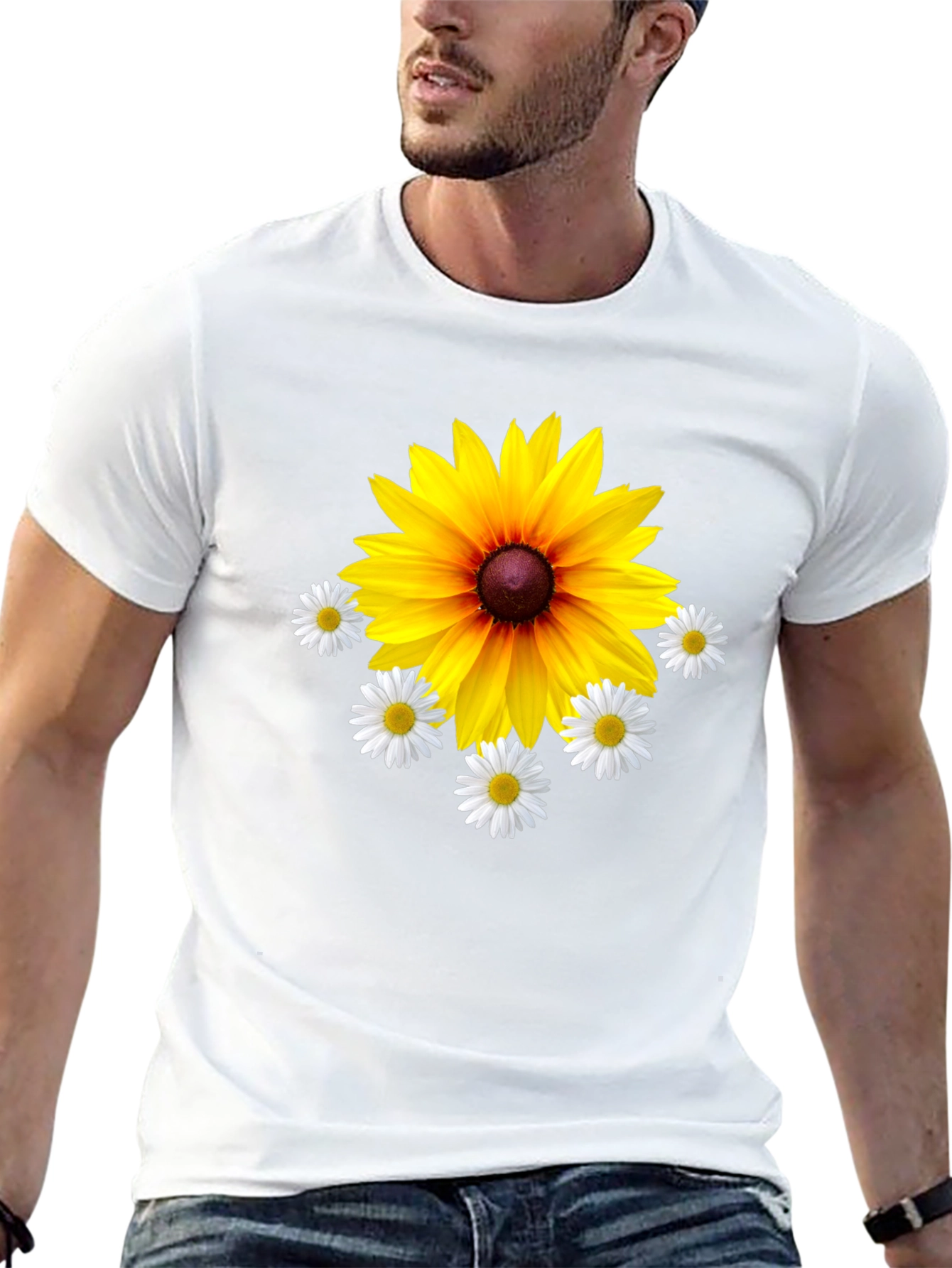Floral Graphic Tee - Black T-Shirt