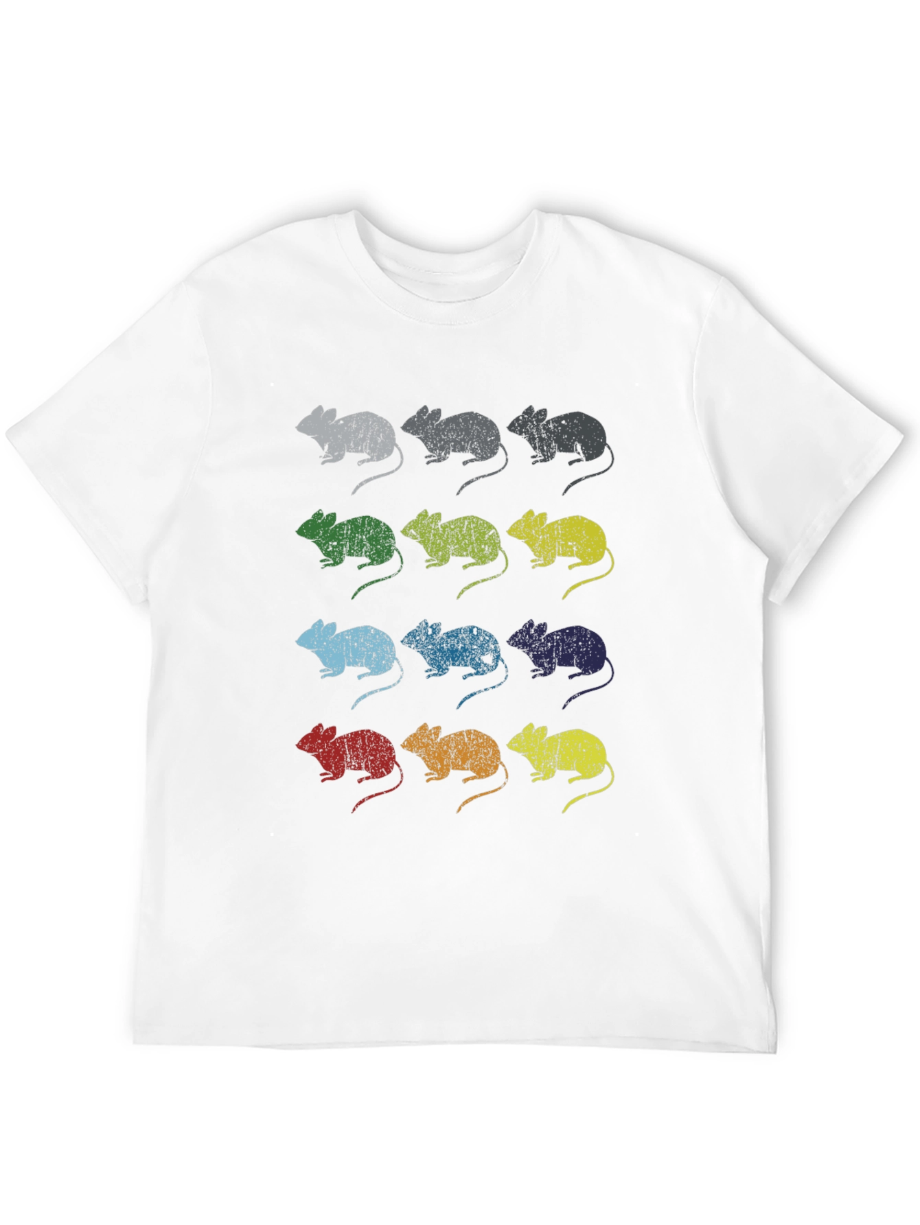 Retro Mouse Graphic T-Shirt - Unisex Black Tee