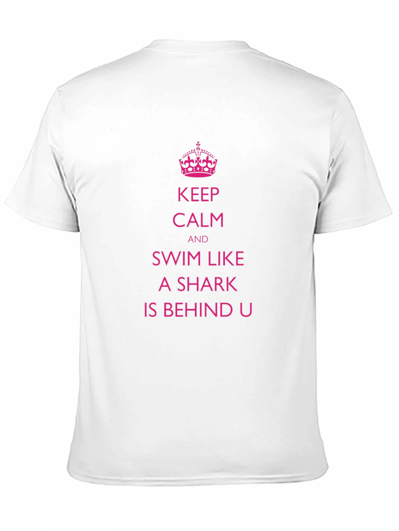Keep Calm Shark T-Shirt Funny Swim Tee