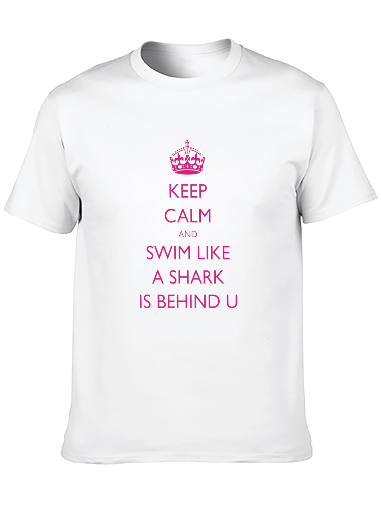 Keep Calm Shark T-Shirt Funny Swim Tee
