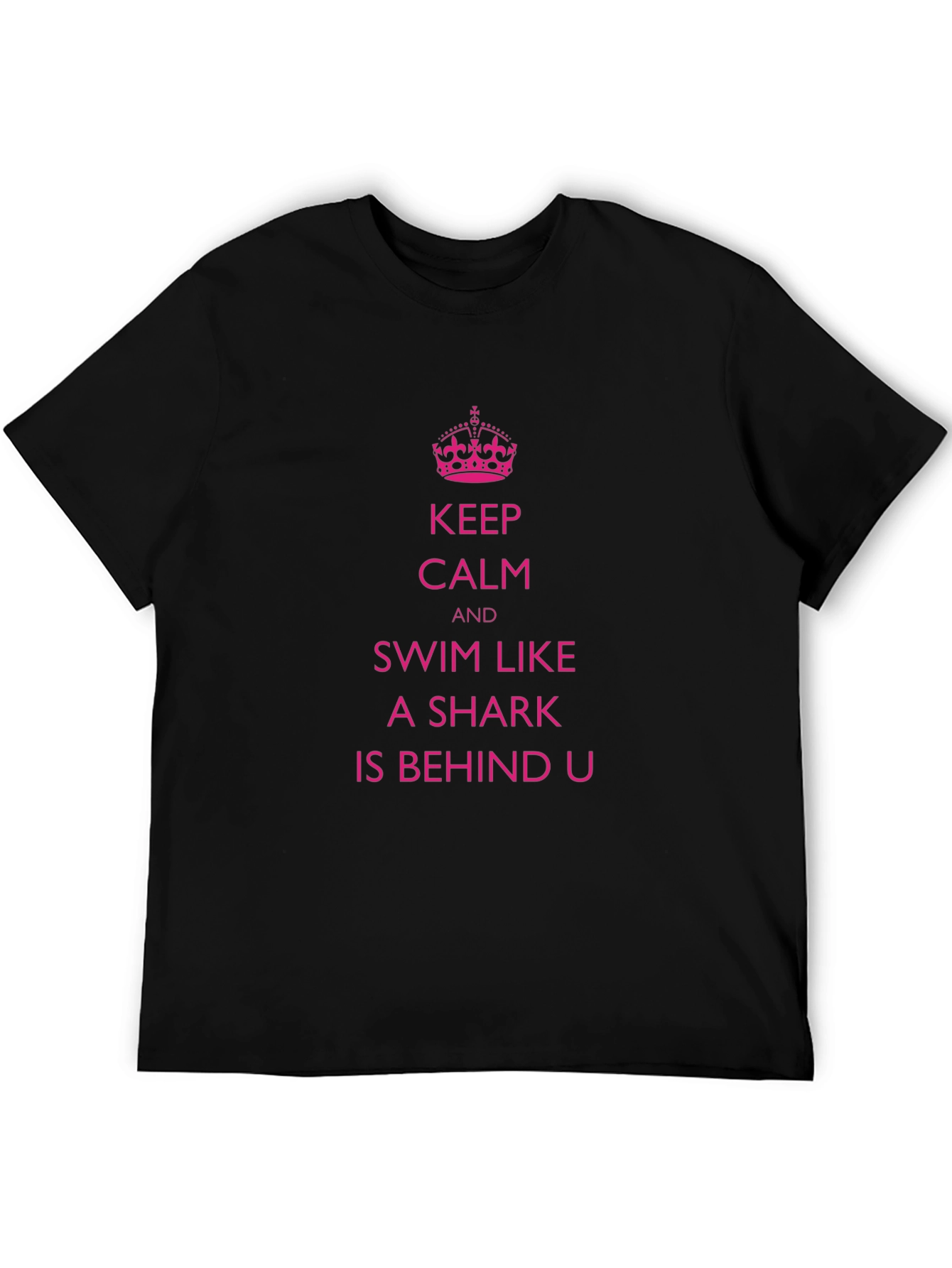 Keep Calm Shark T-Shirt Funny Swim Tee