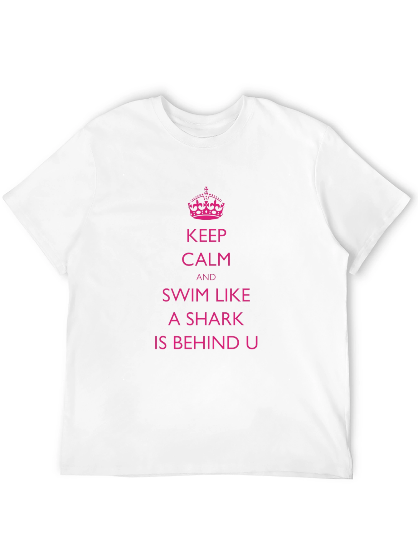 Keep Calm Shark T-Shirt Funny Swim Tee