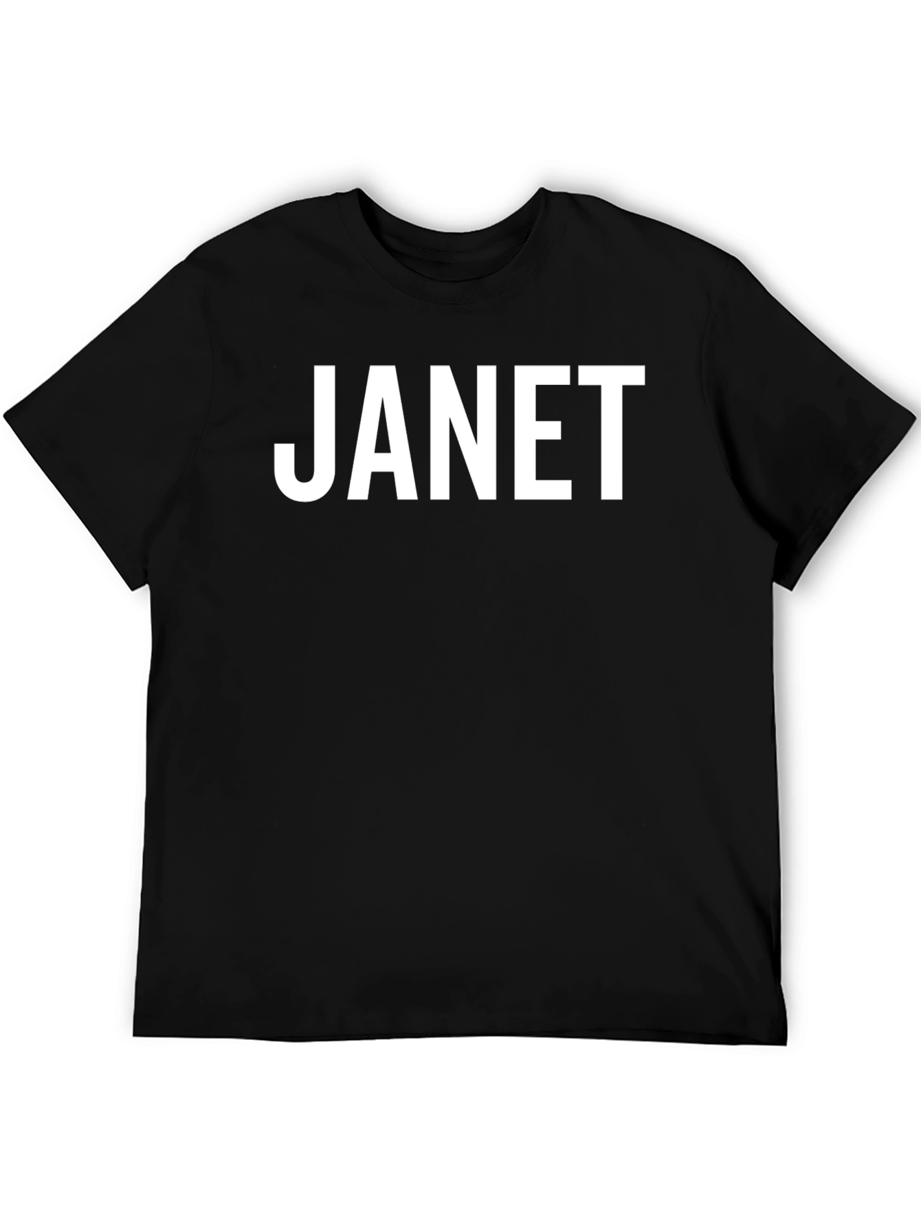 Janet Graphic Tee - Black Unisex T-Shirt