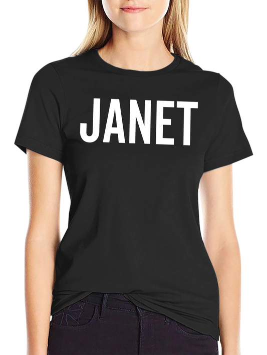 Janet Graphic Tee - Black Unisex T-Shirt