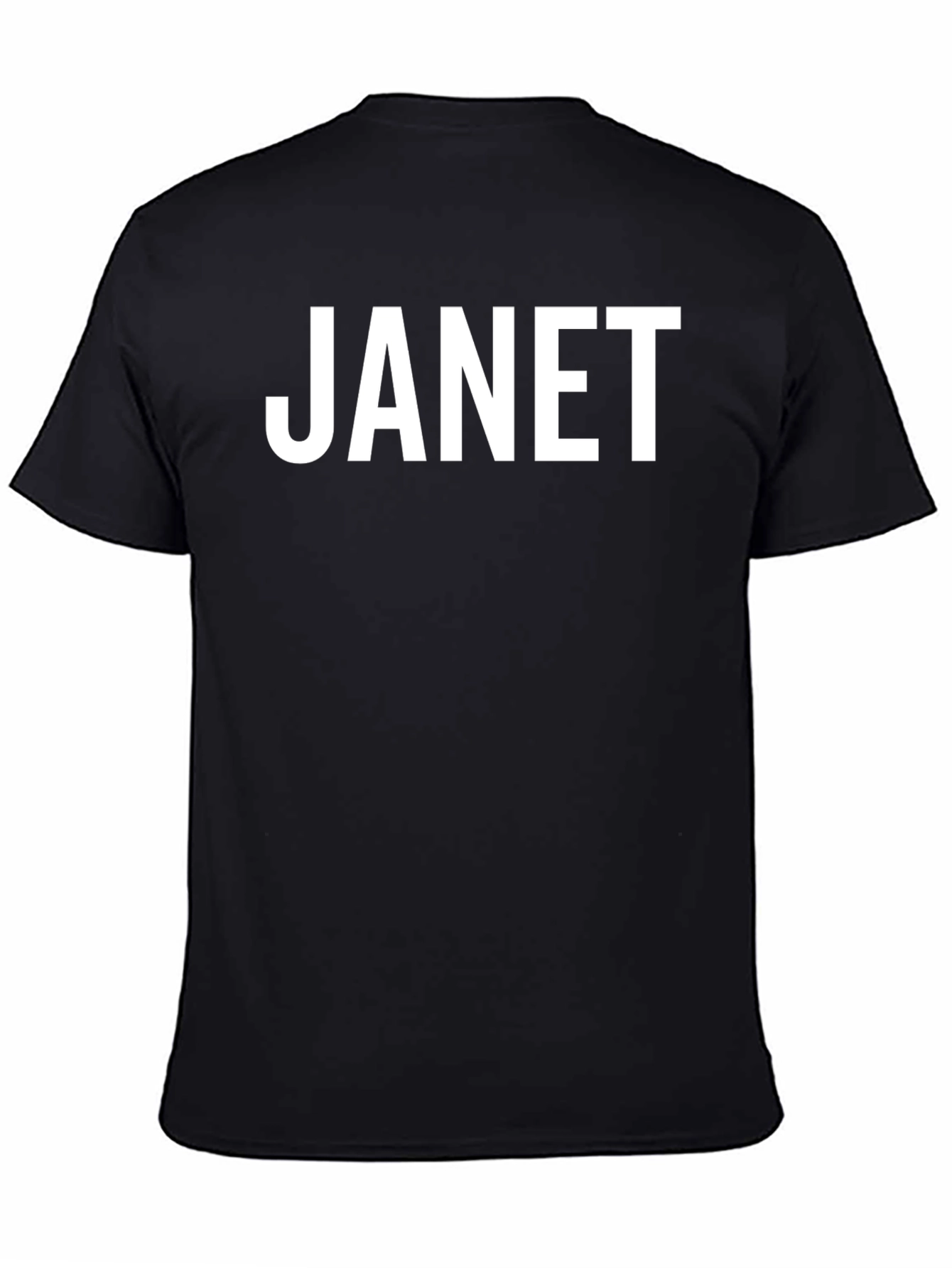 Janet Graphic Tee - Black Unisex T-Shirt