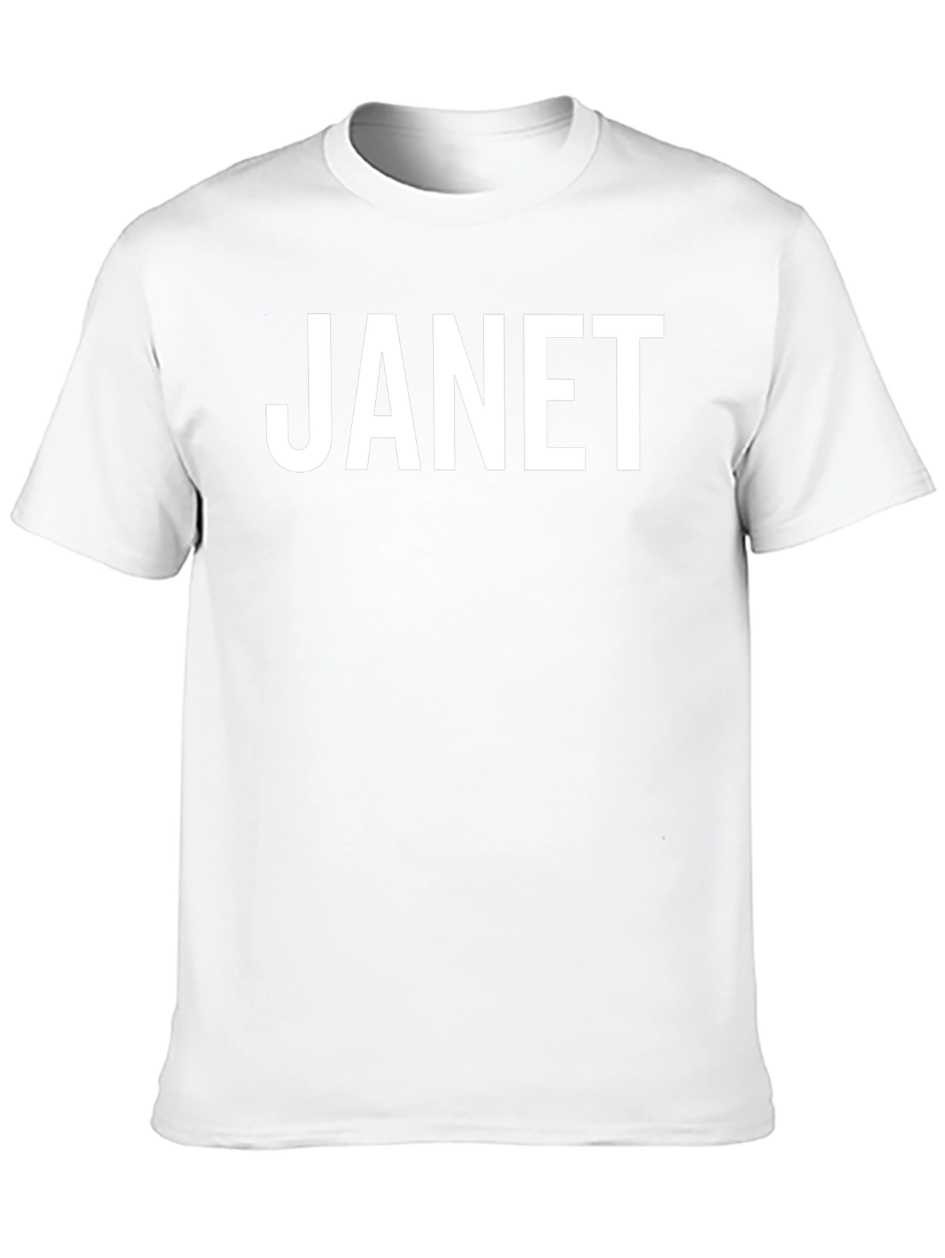 Janet Graphic Tee - Black Unisex T-Shirt