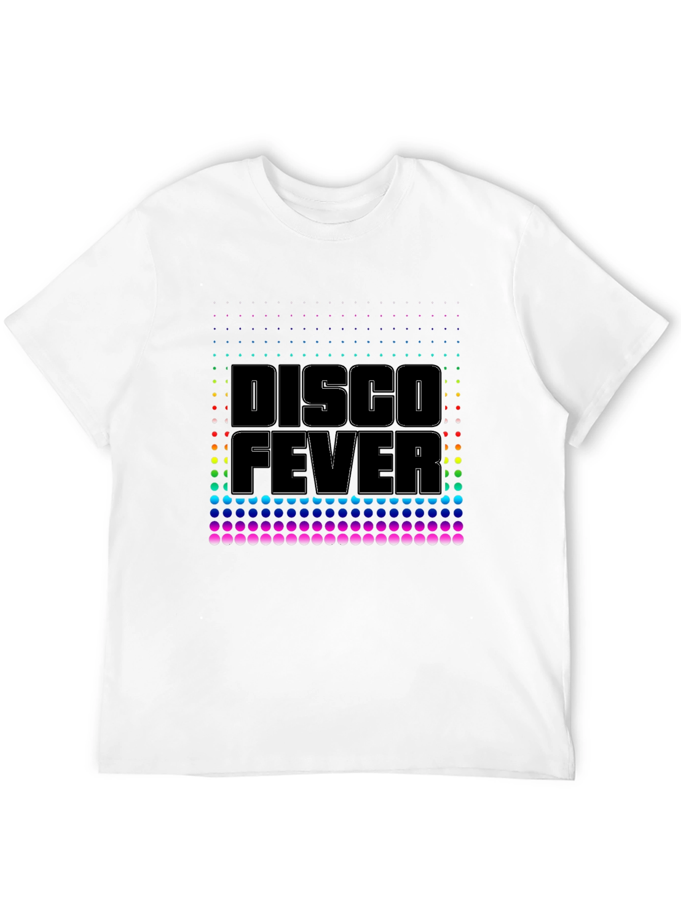 Disco Fever Black T-Shirt Retro Party