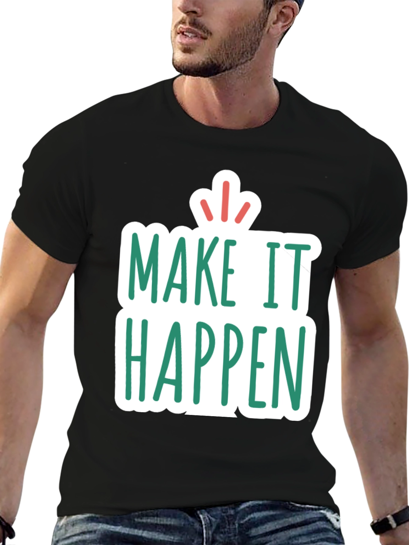 Make it Happen Graphic Tee - Black