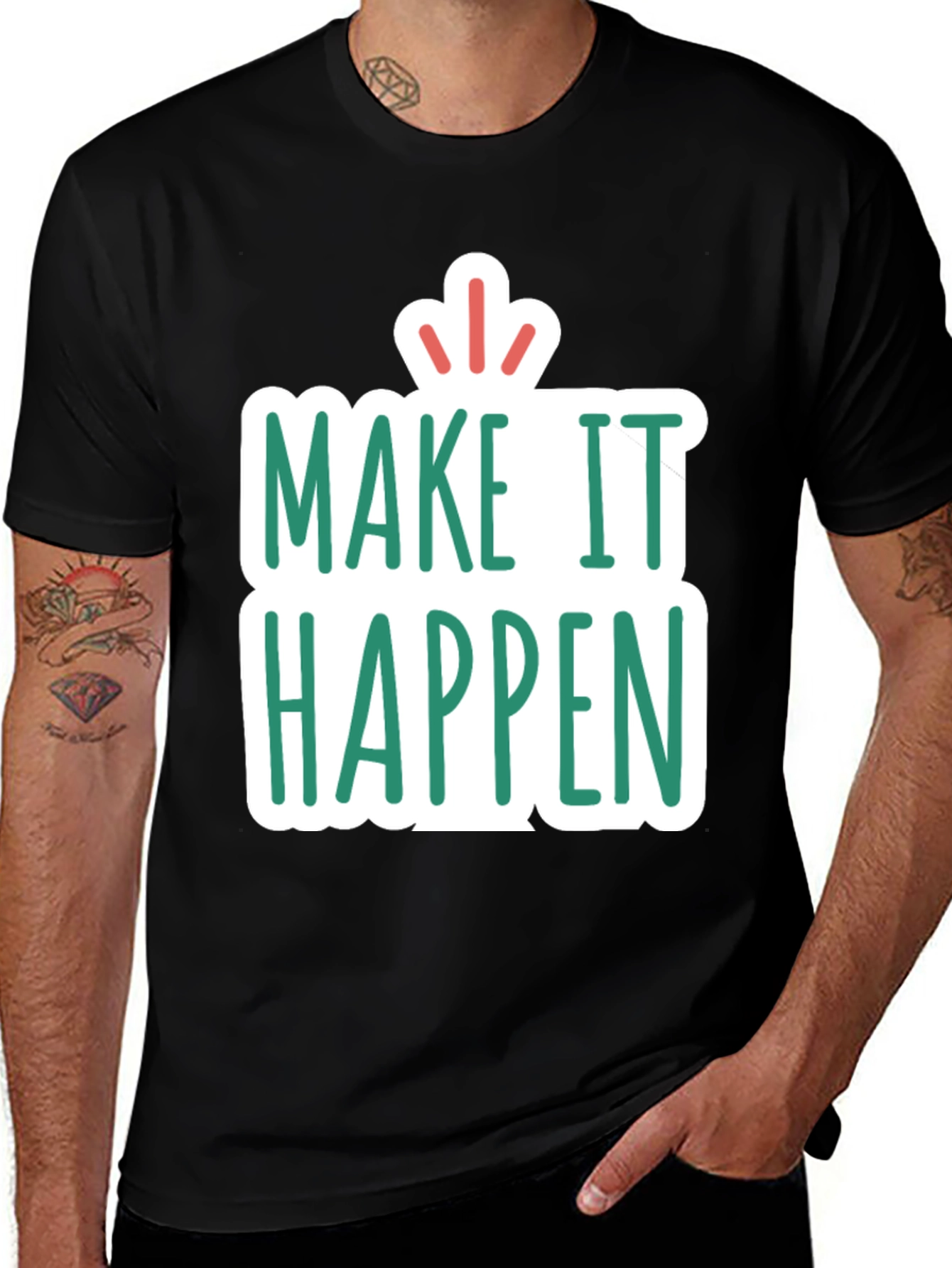 Make it Happen Graphic Tee - Black