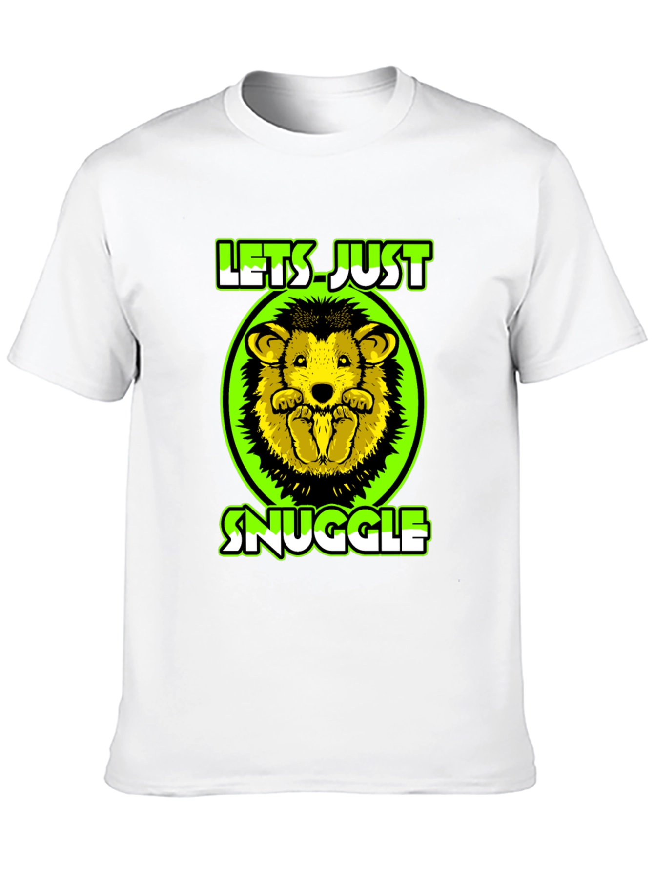Lets Just Snuggle T-Shirt Cute Hedgehog