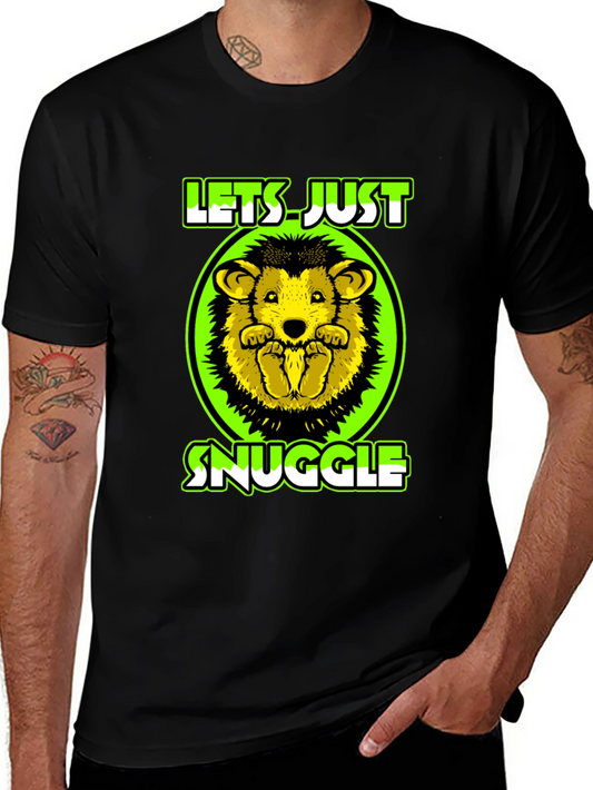 Lets Just Snuggle T-Shirt Cute Hedgehog