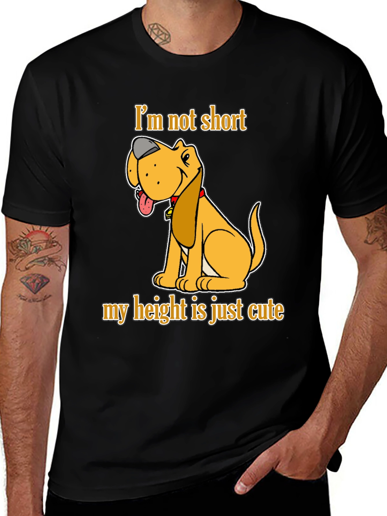 Cute Dog Short Height T-Shirt