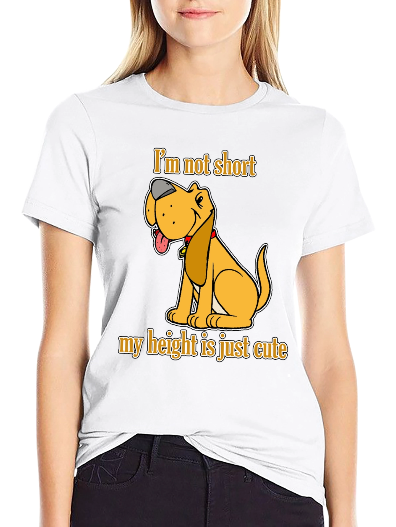 Cute Dog Short Height T-Shirt