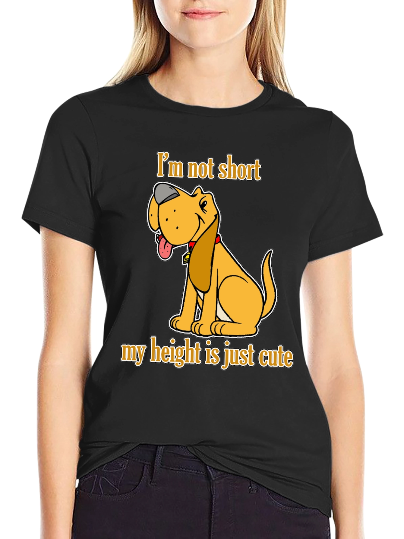 Cute Dog Short Height T-Shirt