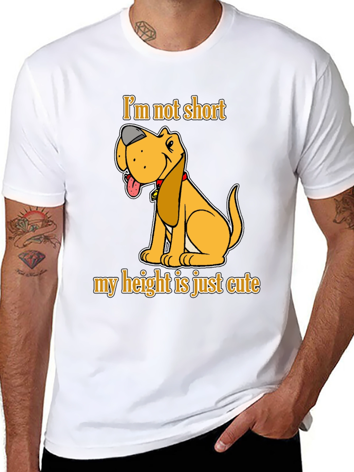 Cute Dog Short Height T-Shirt