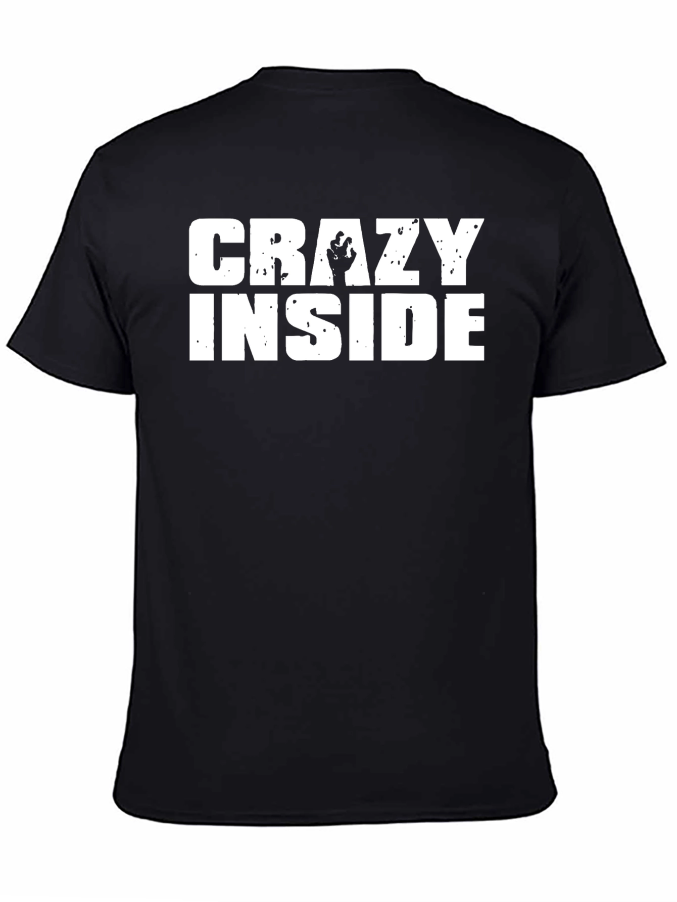 Crazy Inside Graphic Tee - Black