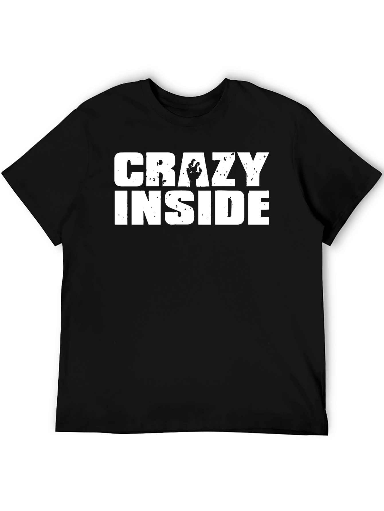 Crazy Inside Graphic Tee - Black