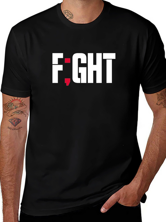 Fight Semicolon Mental Health Awareness Tee